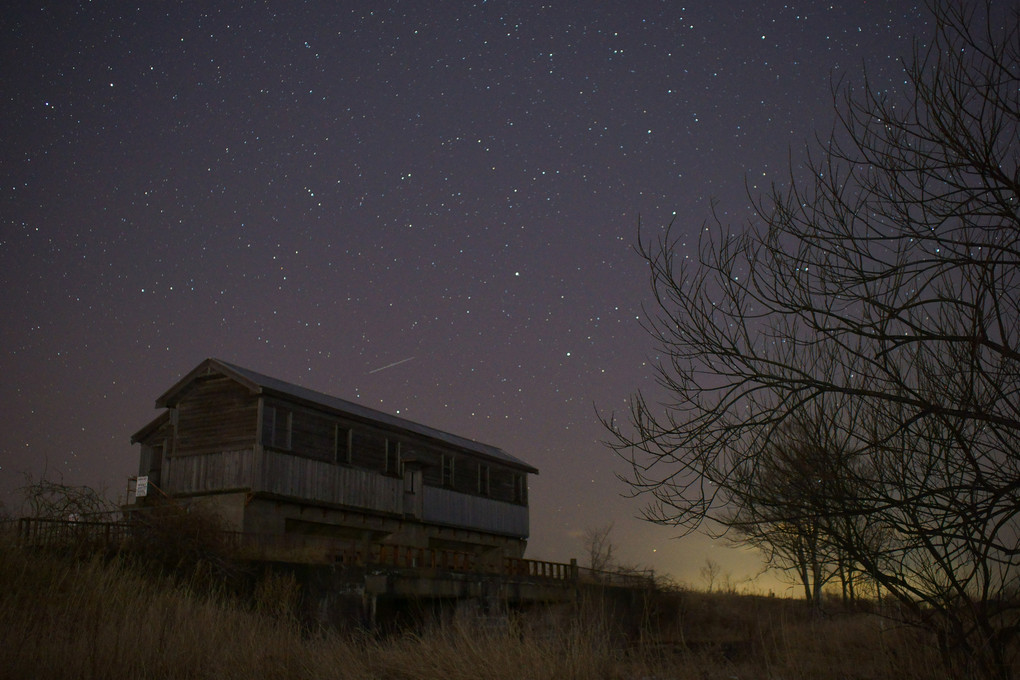 釧路湿原から見上げる星空