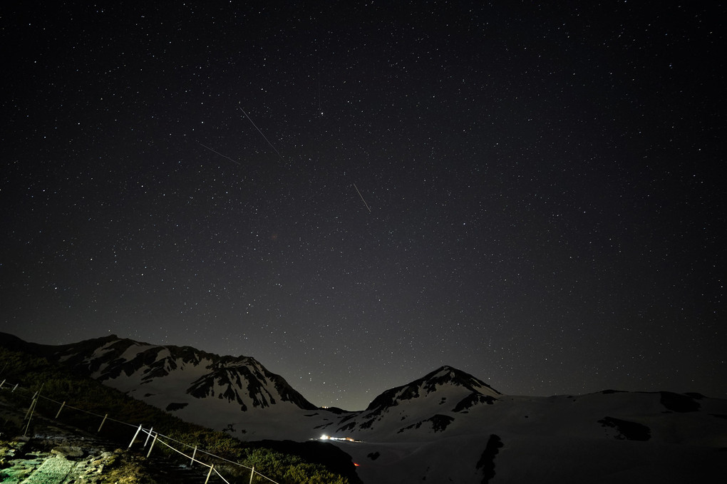 立山黒部アルペンルートに行ってきました。  10 星空