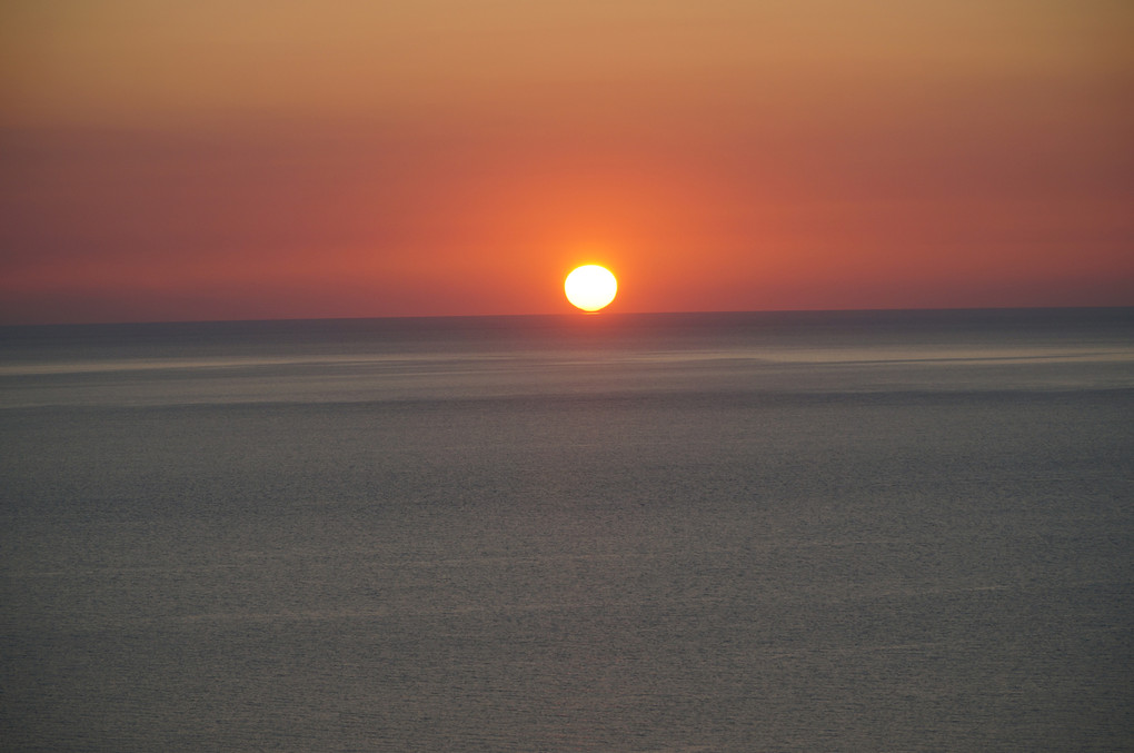 厚田の夕日