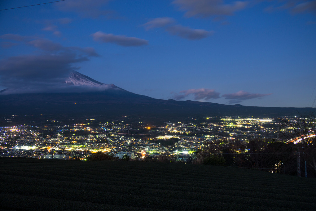 富士市岩本からの富士山