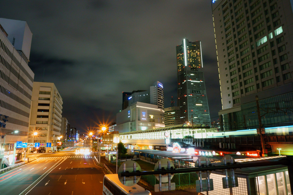 深夜の横浜