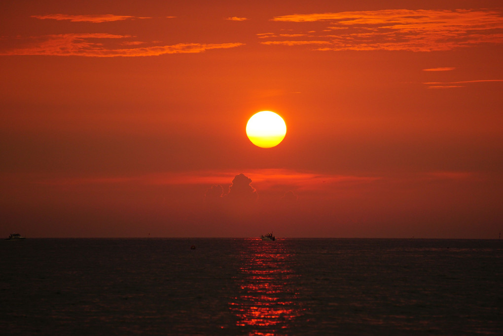 久しぶりの夕日撮影