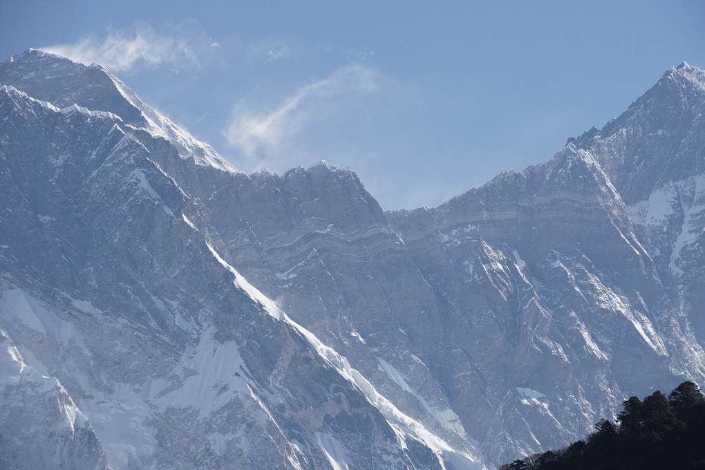 ネパールの4月、風景その2、ヒマラヤの山並
