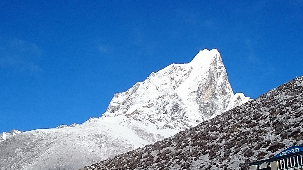 ネパールの4月、風景その2、ヒマラヤの山並