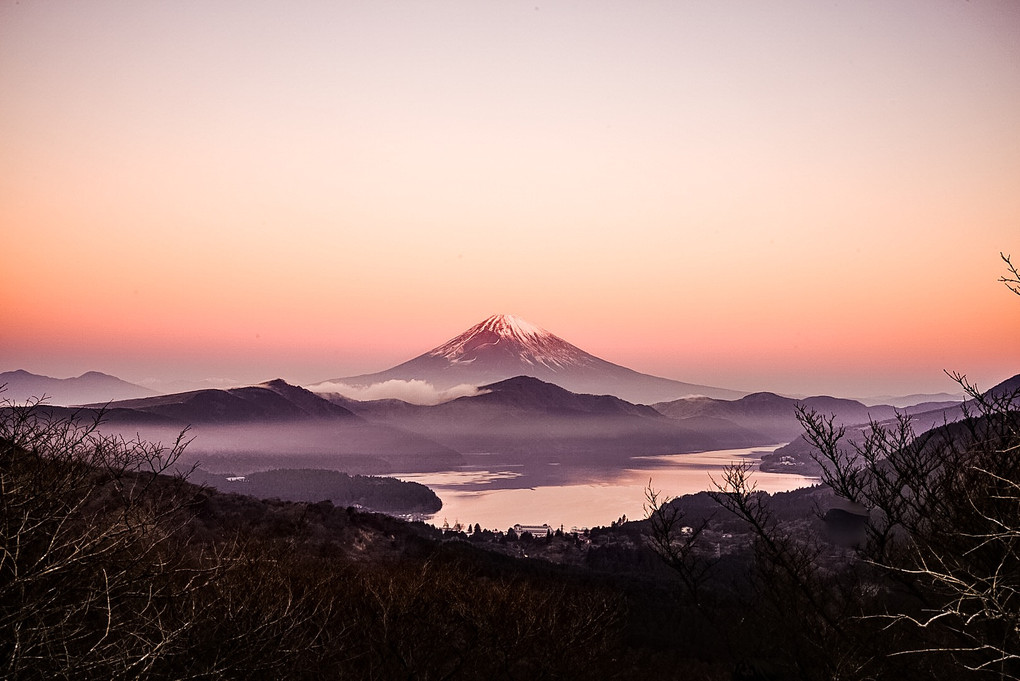 早朝の富士
