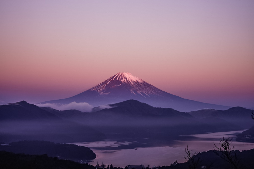 富士の朝景