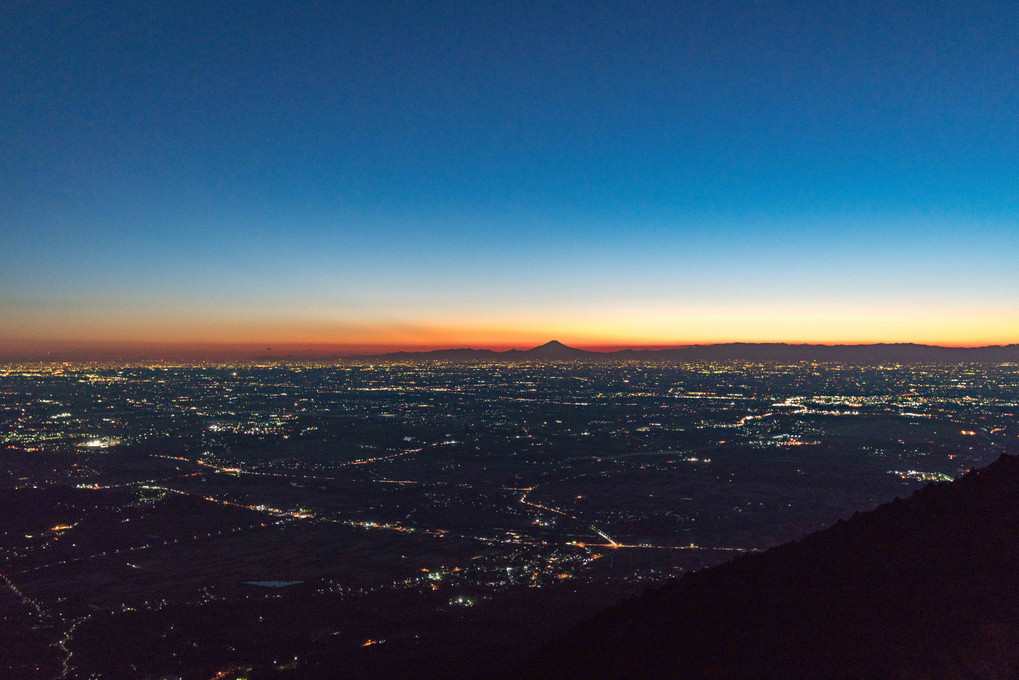 筑波山からの夜景