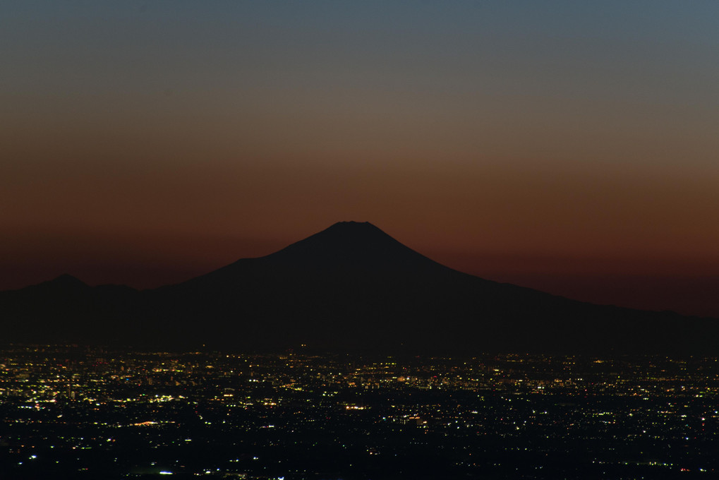 筑波山からの夜景