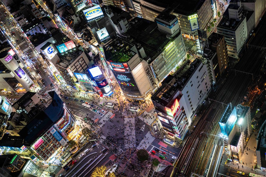 「SHIBUYA SKY」渋谷スカイからの夜景