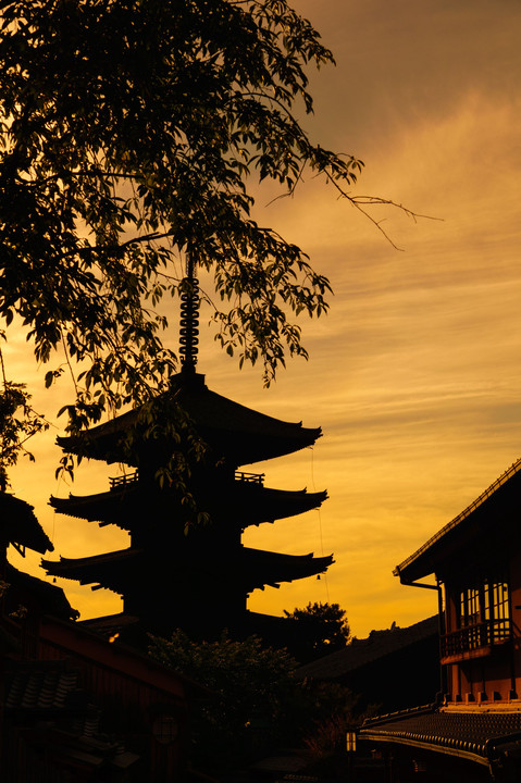 京都東山　八坂の塔　四景