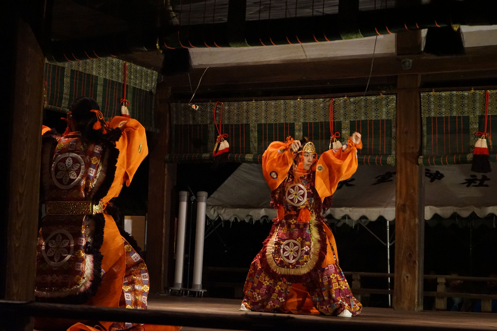 奈良氷室神社例祭夕座の舞楽
