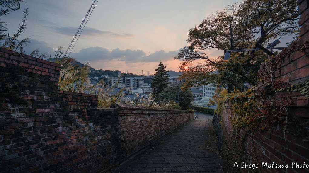 夕暮れの長崎