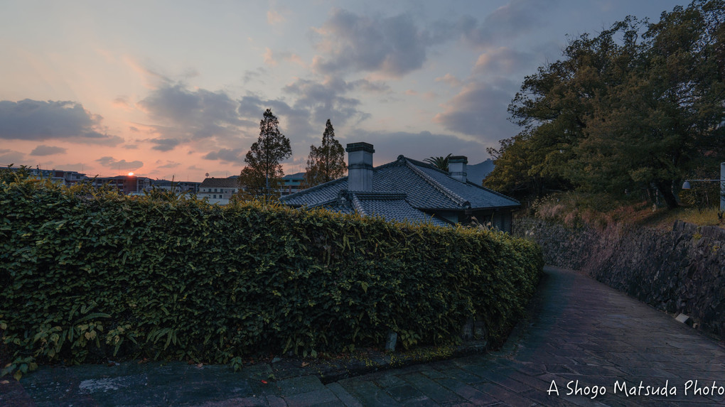 夕暮れの長崎