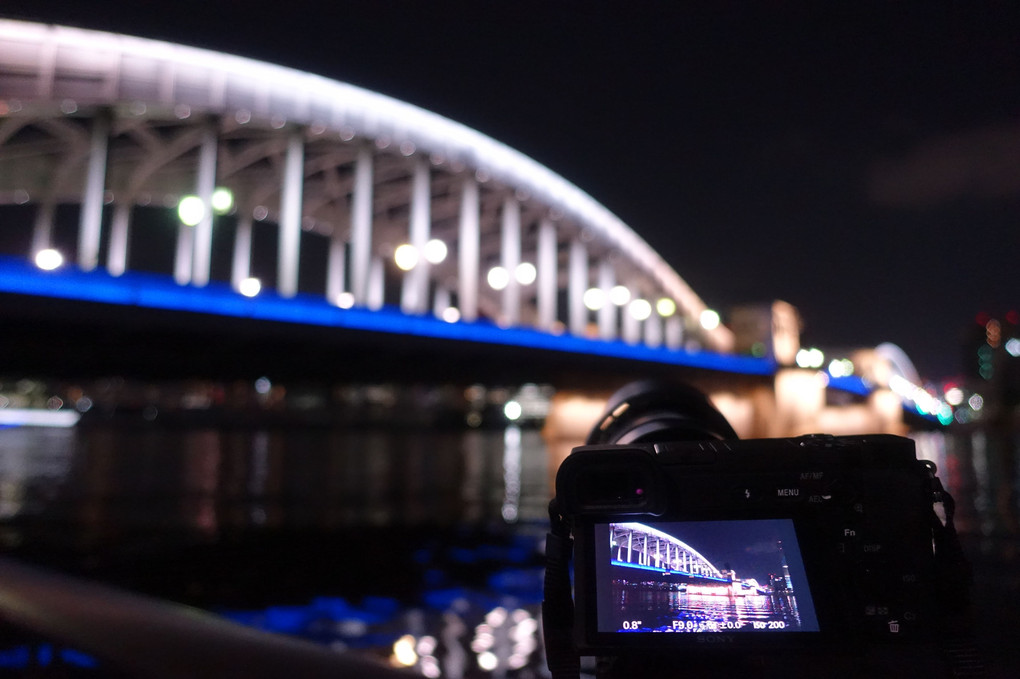 勝鬨橋　ライトアップリニューアル