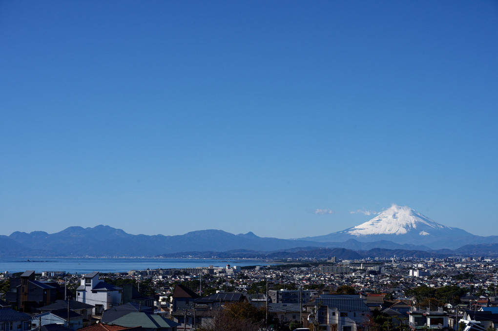 青空と富士山