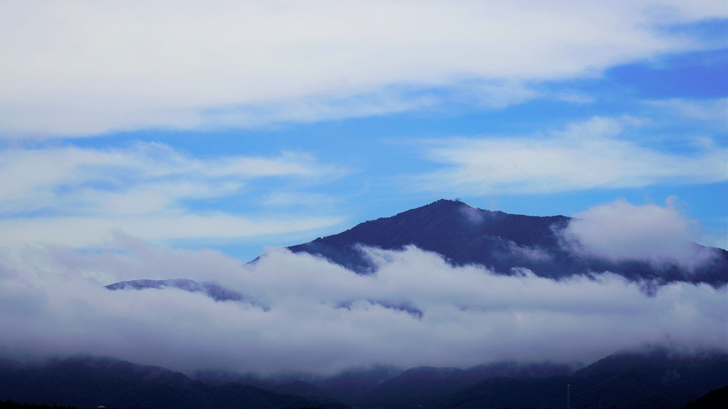 雲海に浮かぶ大山