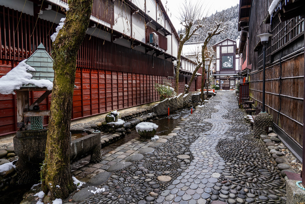 雪の郡上八幡