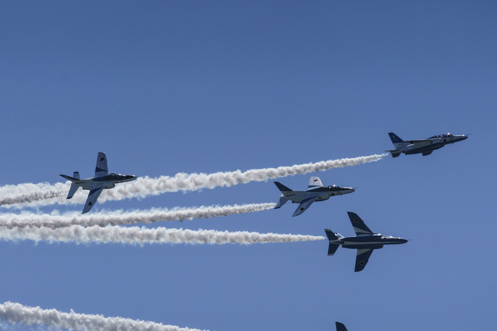 静浜航空祭　ブルーインパルス予行飛行