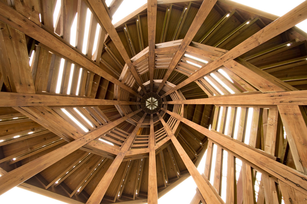 Spiral Staircase #６-Made Of Wood-