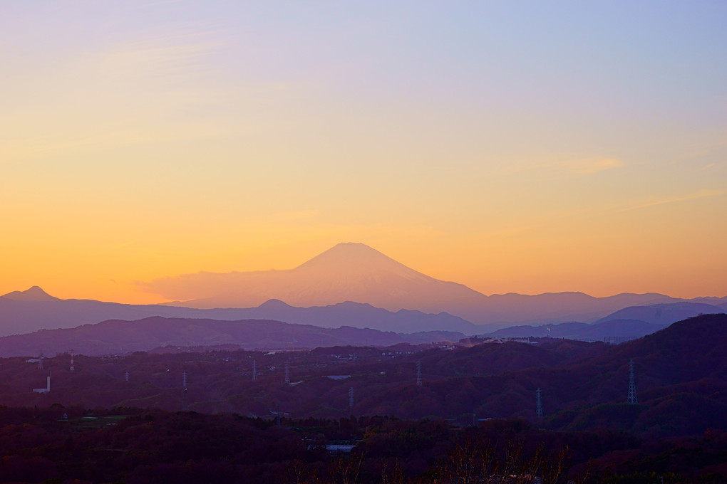 Sunset & Mt.Fuji