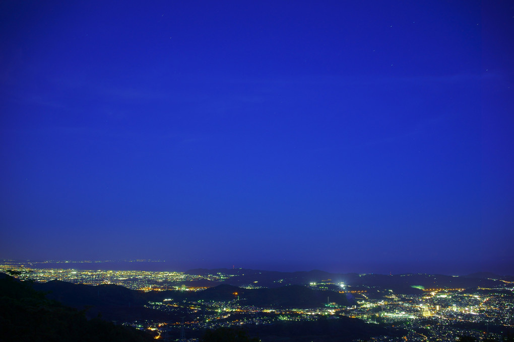 ヤビツ峠からの夜景