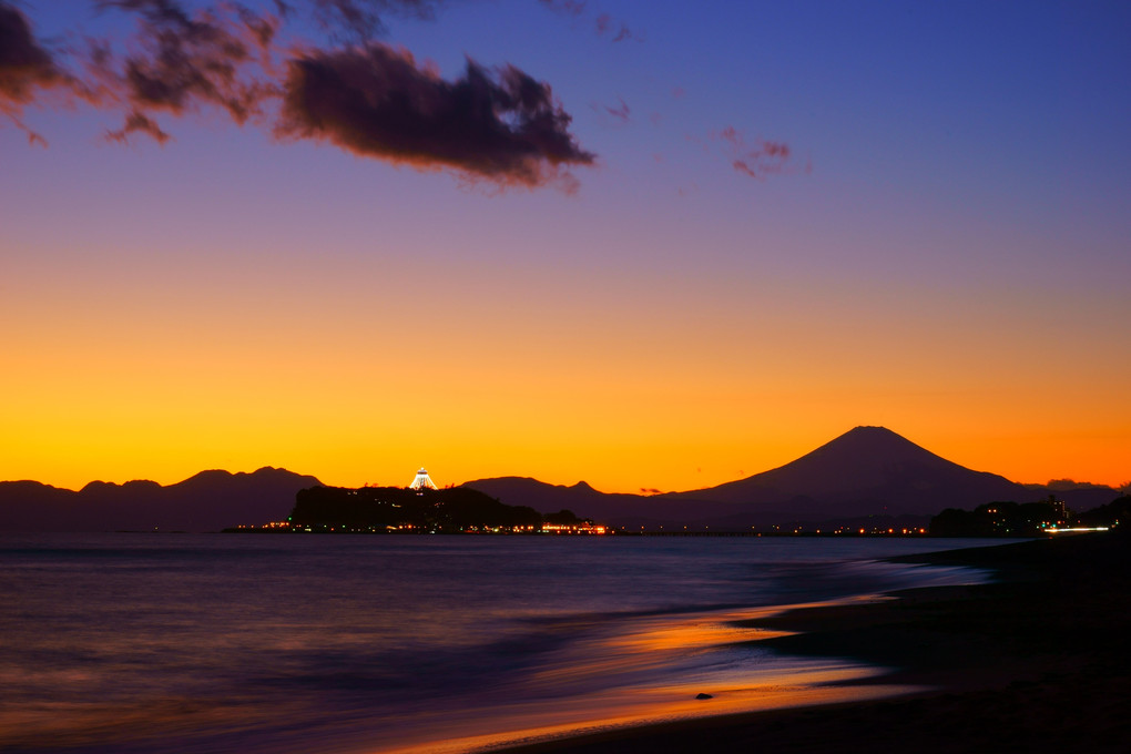 稲村ヶ崎の夕焼け