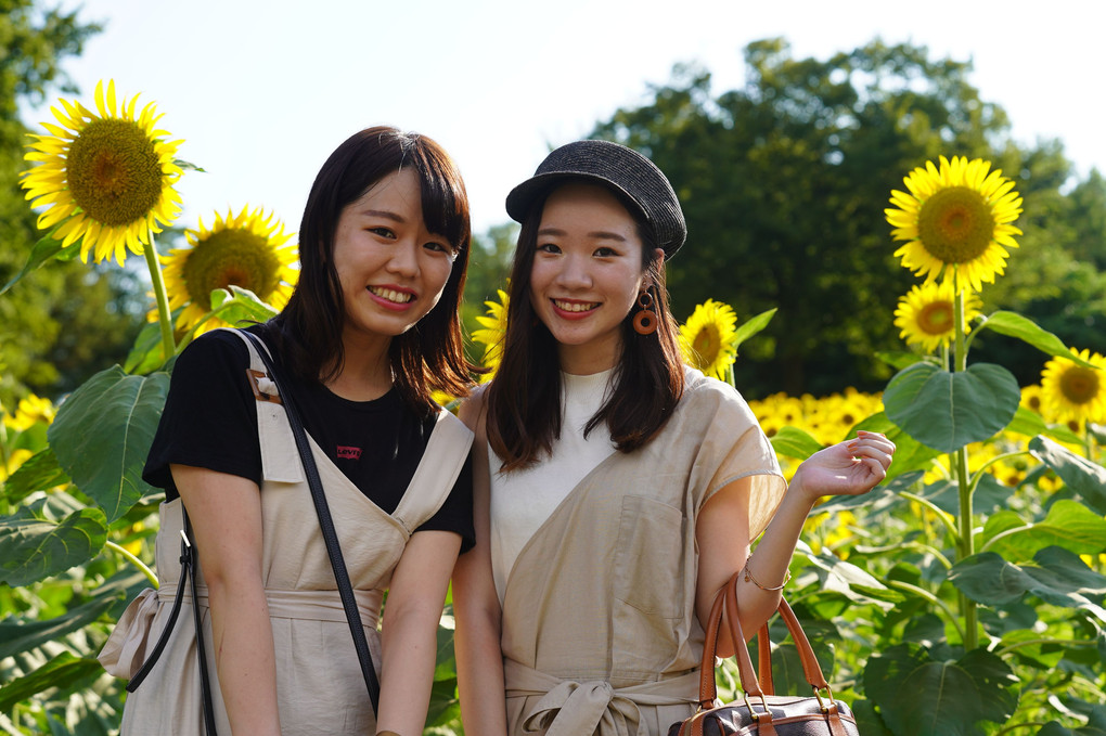 昭和記念公園の🌻/爽やかで晴れやかな笑顔と🌻そよ風