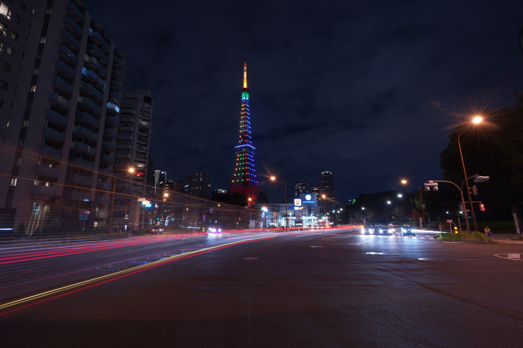 東京タワー/Infinity Diamond Veil:天皇陛下即位奉祝ライトアップ