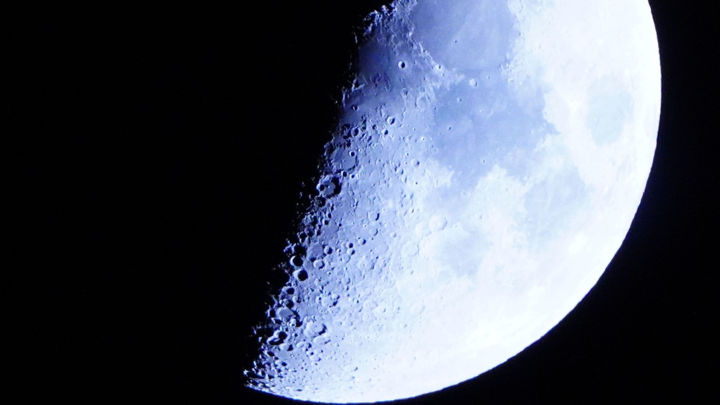月面Xの撮影に挑戦✨:結果はV?/3600mm相当_上弦の月
