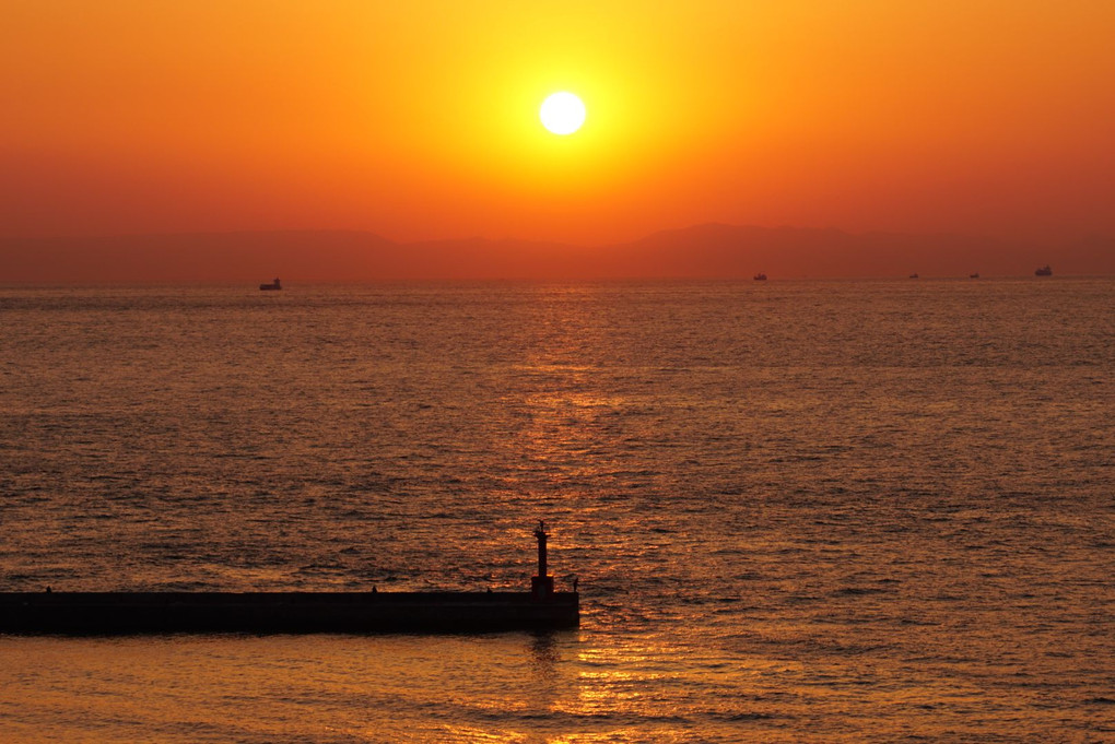 伊良湖岬の夕陽