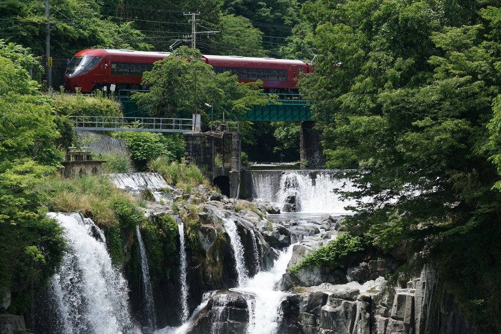 清涼～田原の滝と電車～