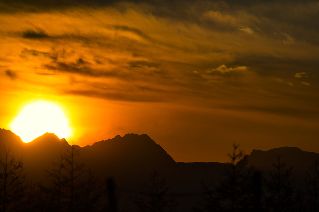 久しぶりの夕陽