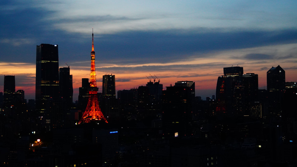 夕焼け東京タワー
