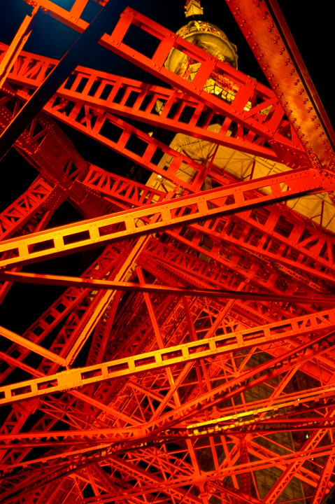 東京タワーを下から撮ってみました