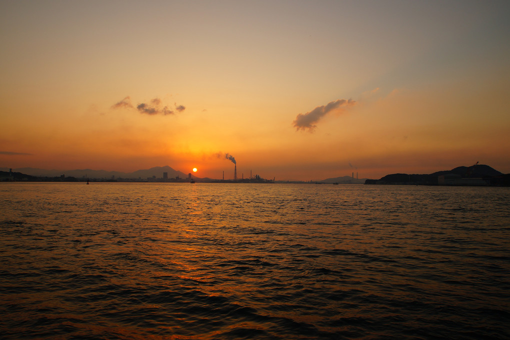 新日鉄住金小倉　高炉～夕方よりイルミ～