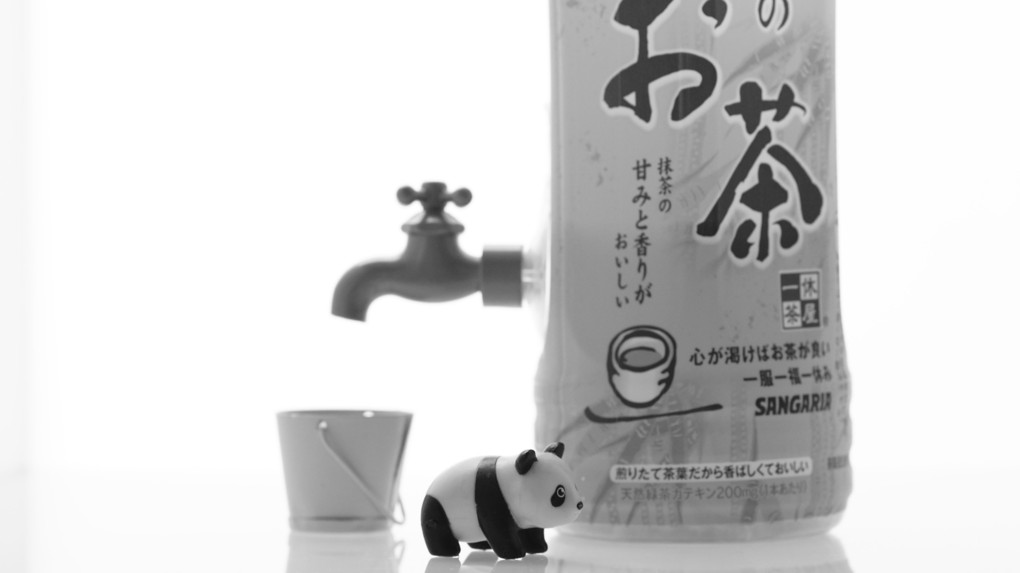 パンダとお茶 (10コマ完結編)