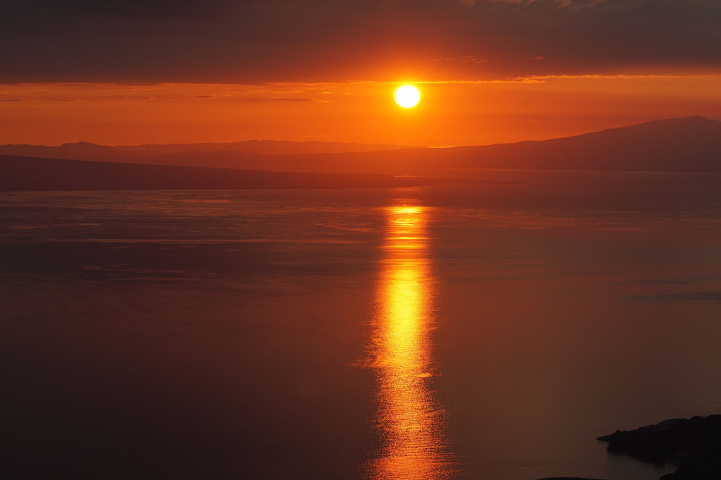 有明の夕日