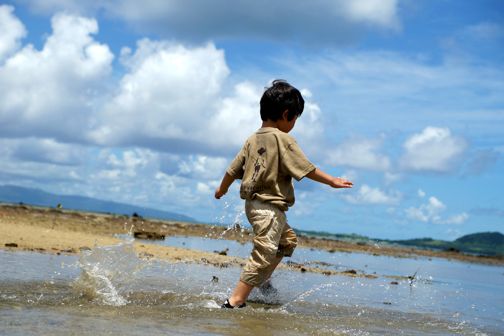 水遊び