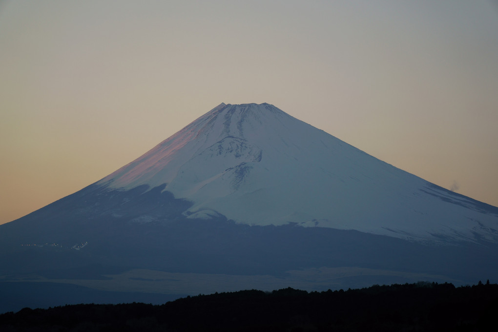 シンメトリーな夕焼け