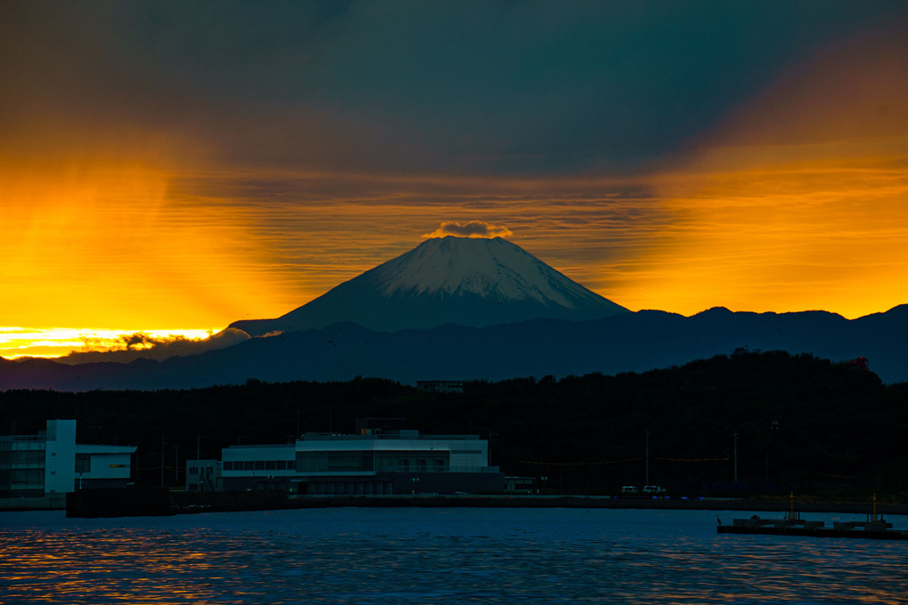夕映えの富士山　～Gαsha！オフ会