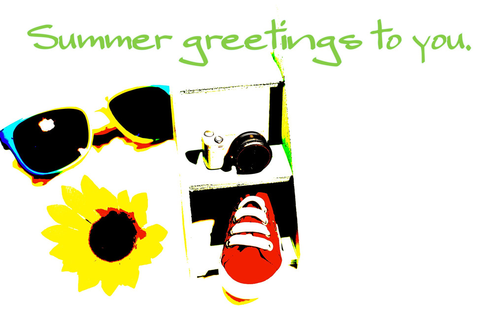 夏のグリーティングカード