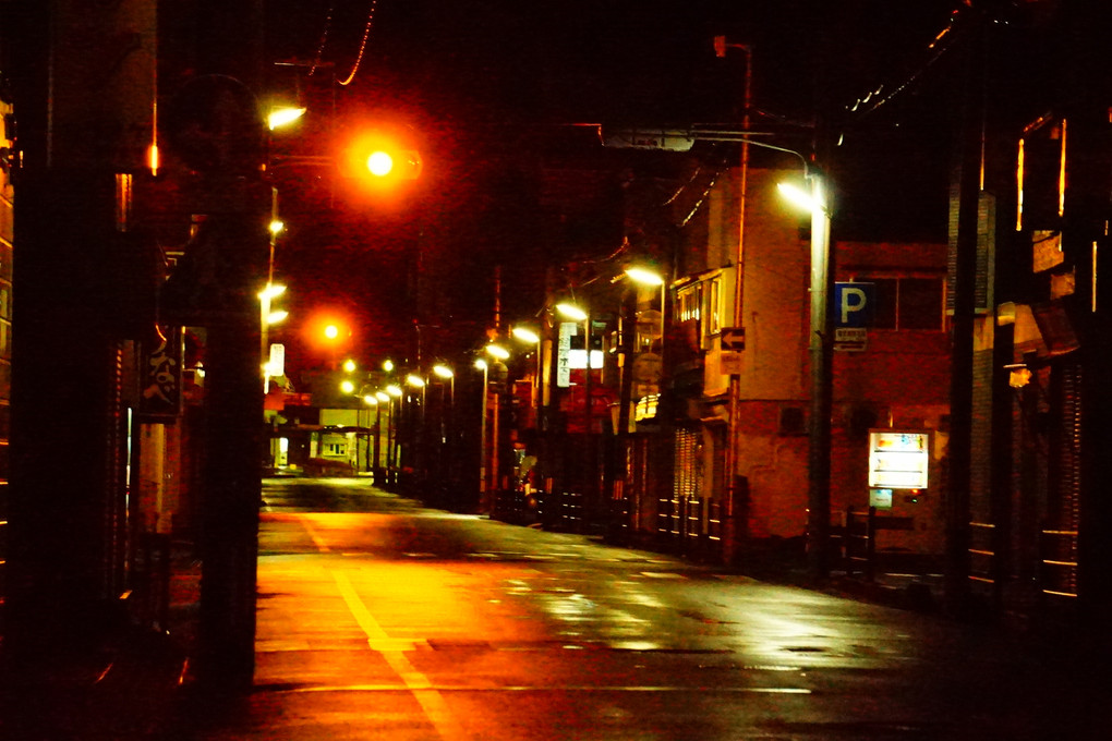 深夜の街