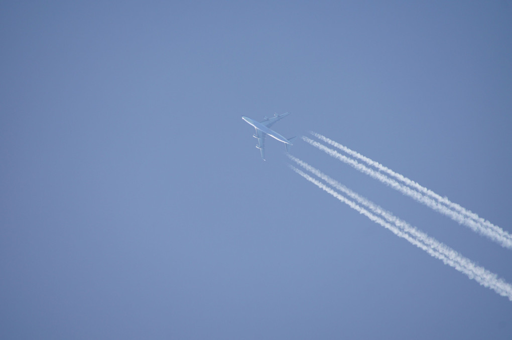 747-400 ひこうき雲