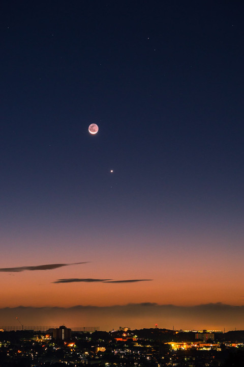 暁月と金星＋火星