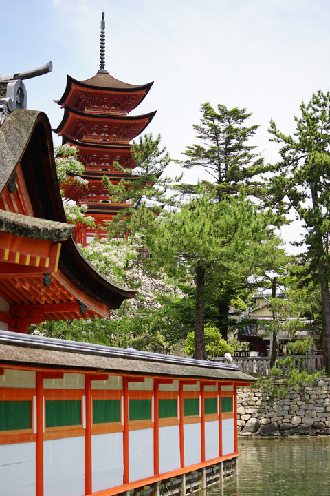 宮島・厳島神社と五重の塔