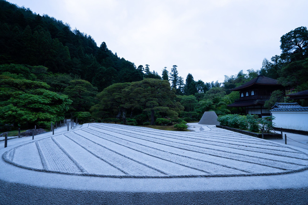 銀閣寺にて