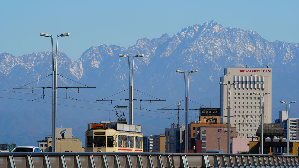 富山大橋にて