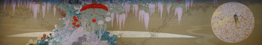 京都京都迎賓館　藤の間　綴織壁面装飾