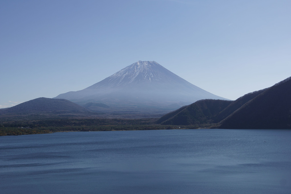 本栖湖からの富士（年賀状用）