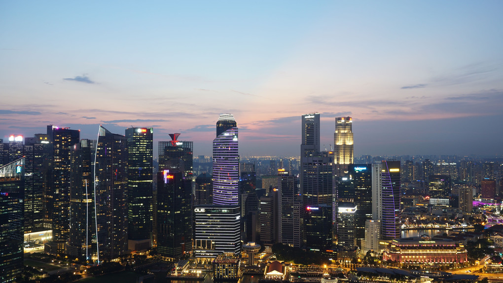 シンガポールの高層ビル群